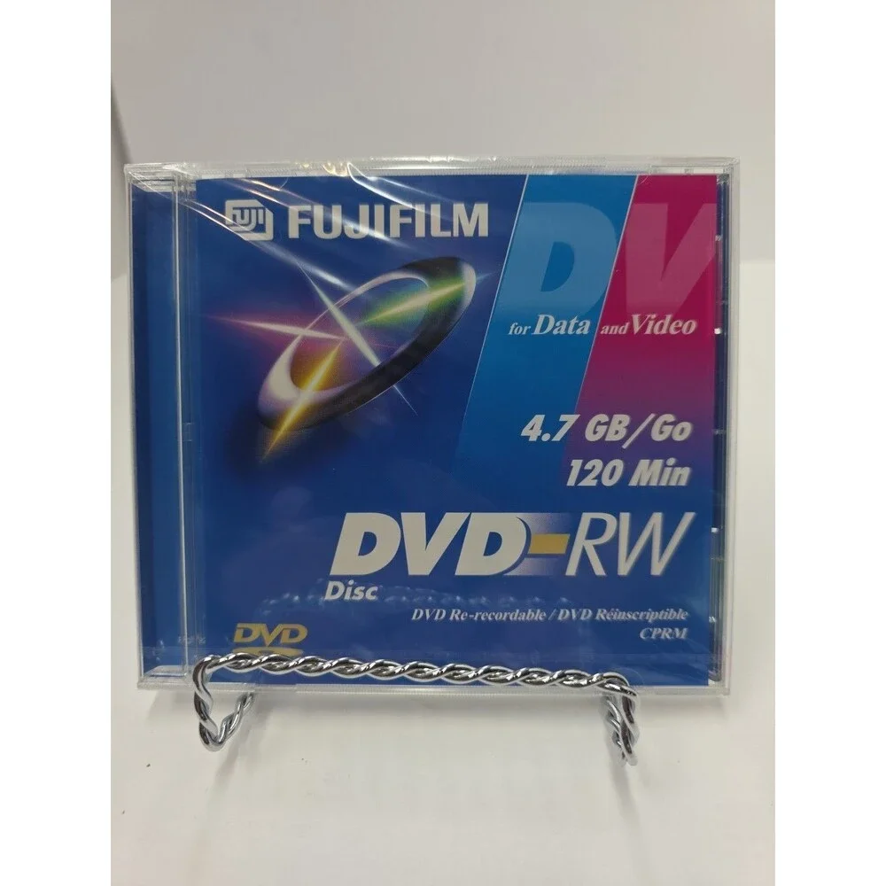 DVD RW Fujifilm Disks DVDS 120 Min 4.7gb Jewel Cases Brand New 2 Disc In Case